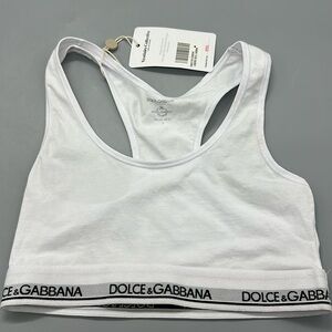 Dolce & Gabbana logo-underband sports bra small